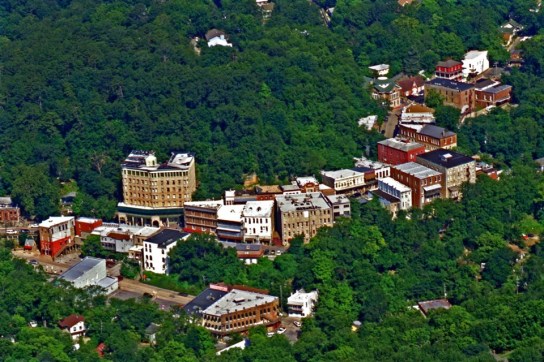 Eureka Springs nestled in the Ozark Mountains of Arkansas