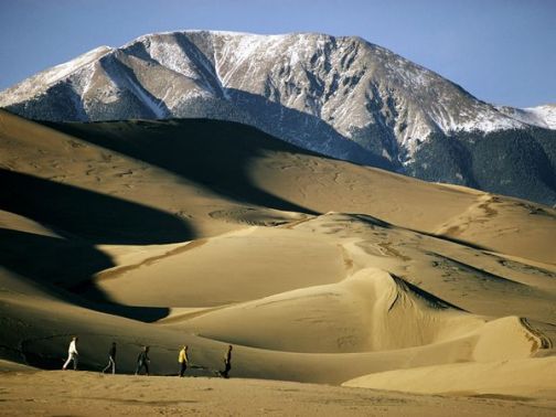 Great Sand Dunes, in the San Cristo Mountains