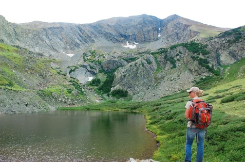 Medano Lake, with Mount Herard in the background.